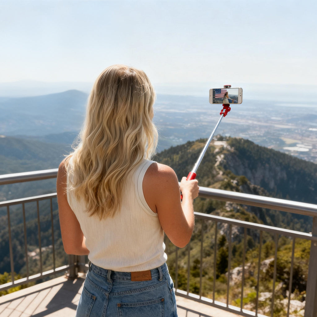 Lipstick Selfie Stick-Red 4296