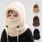 Warm Ear Protection Scarf Integrated Hat For Winter Thickened