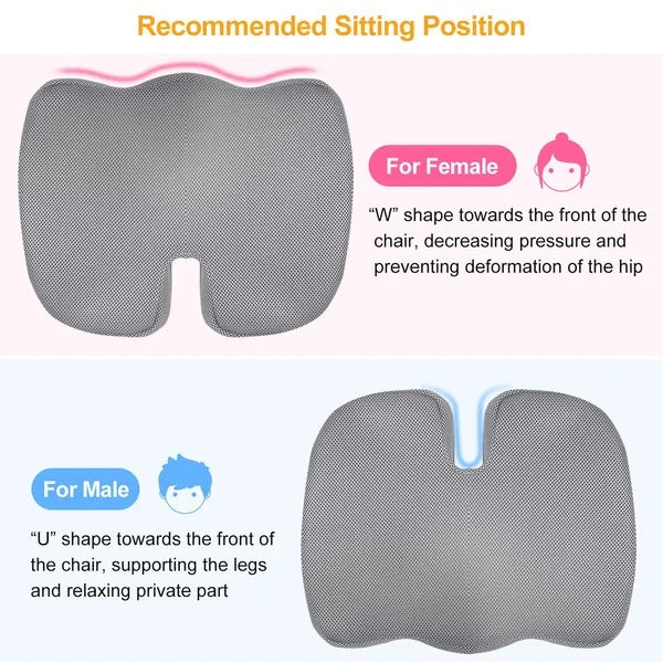 Seat Cushion Coccyx Orthopedic Memory Foam Cushion Tailbone Hip Support Chair Pillow For Office Car Seat