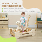 1 Kids Rocking Horse with Detachable Base
