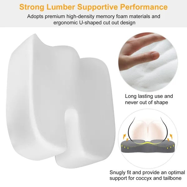 Seat Cushion Coccyx Orthopedic Memory Foam Cushion Tailbone Hip Support Chair Pillow For Office Car Seat