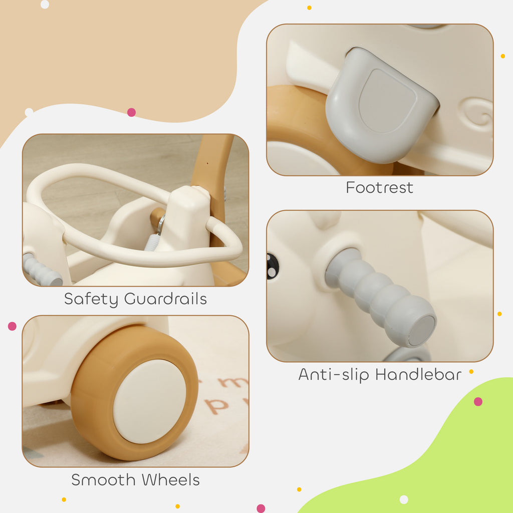 1 Kids Rocking Horse with Detachable Base