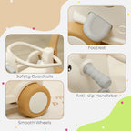 1 Kids Rocking Horse with Detachable Base